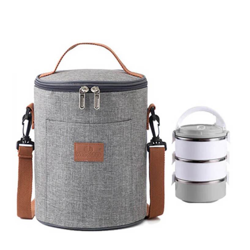 حقيبة طعام اسطوانية